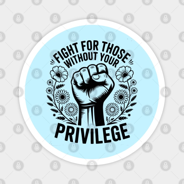 White-Privilege Magnet by Creatifly Graphic Tees